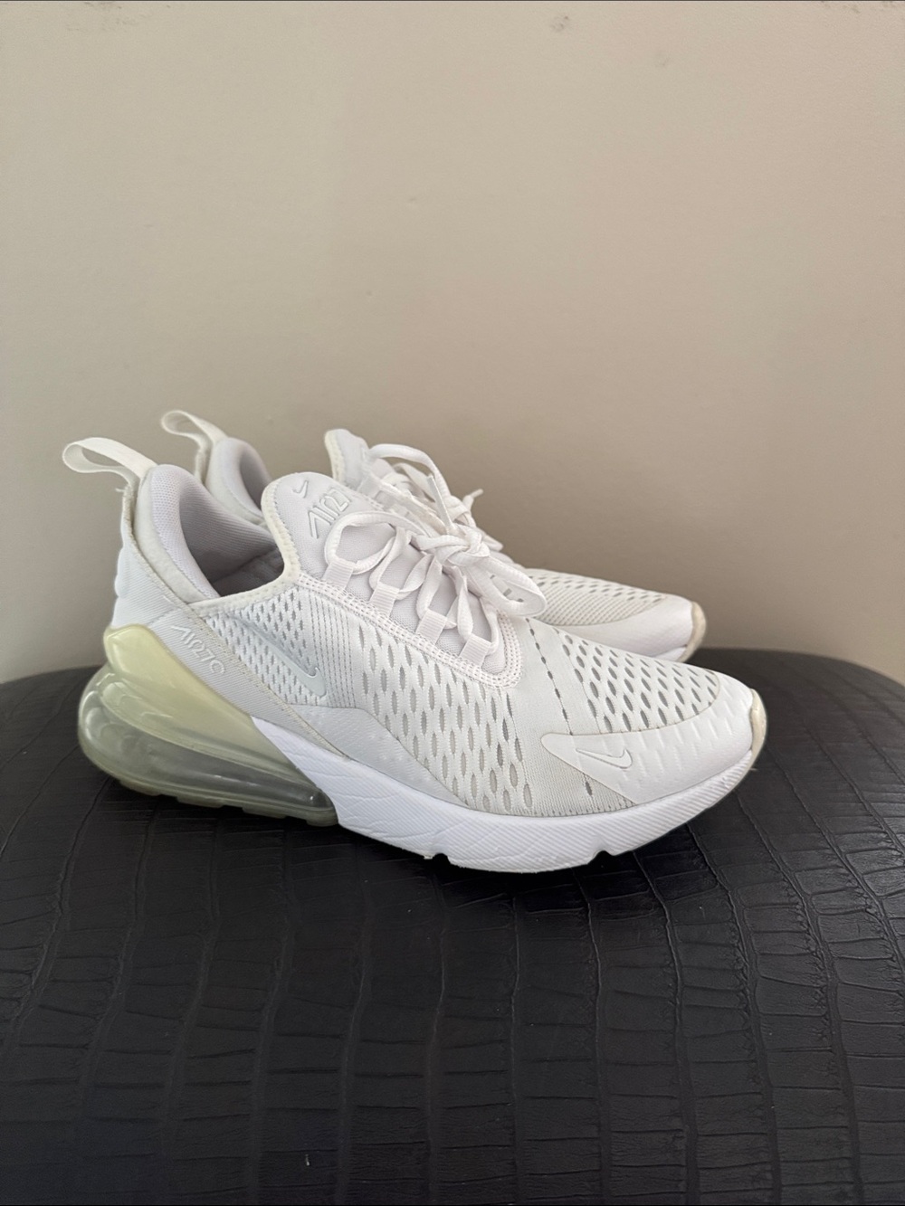 Nike Women's White Air Max 270 Style Sneakers